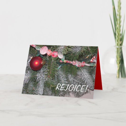 Carte de Noël/Réjouissez-vous (Devant)