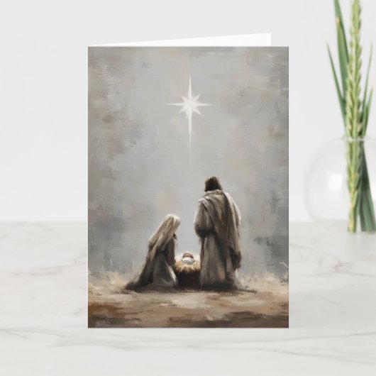 Carte de Noël religieuse (Devant)