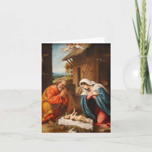 Carte de Noël religieuse (Devant)