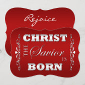 Carte de Noël religieuse chrétienne (Devant / Derrière)