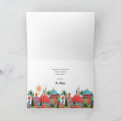 Carte de Noël religieuse de la ville orientale (Intérieur)