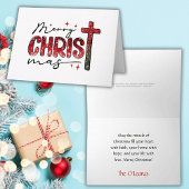 Carte de Noël religieuse "Joyeux Noël"