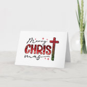 Carte de Noël religieuse "Joyeux Noël" (Devant)