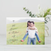 Carte de Noël Religieuse Moderne Ciel & Nature Pho (Debout devant)