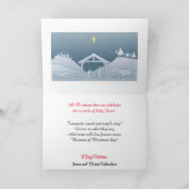 Carte de Noël religieuse Personnaliser la salutati (Intérieur)