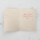 Carte de Noël religieuse vintage (Intérieur)