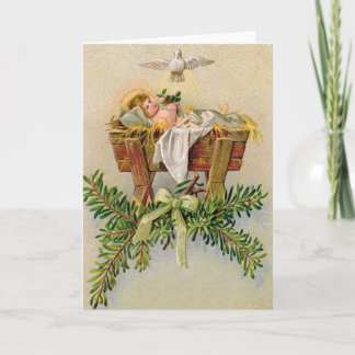 Carte de Noël religieuse vintage