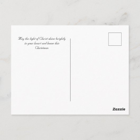 Carte de Noël religieuse vintage (Dos)