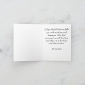 Carte de Noël religieuse vintage représentant la V (Intérieur)