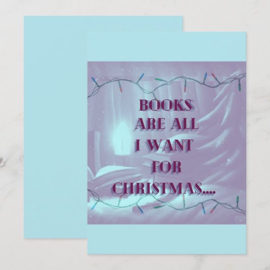 Carte de Noël : Réservez pour Noël (Devant / Derrière)