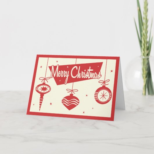 Carte de Noël rétro (Devant)