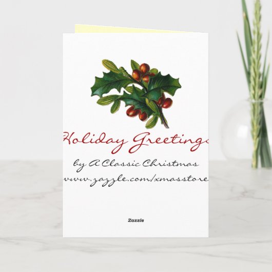 Carte de Noël rétro (Dos)