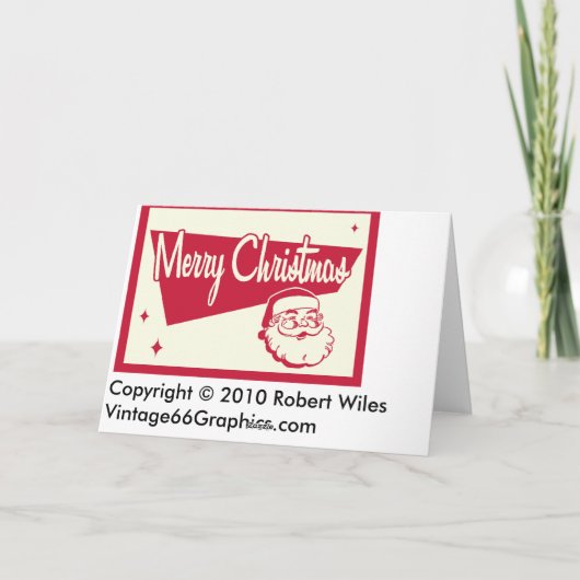 Carte de Noël rétro (Dos)