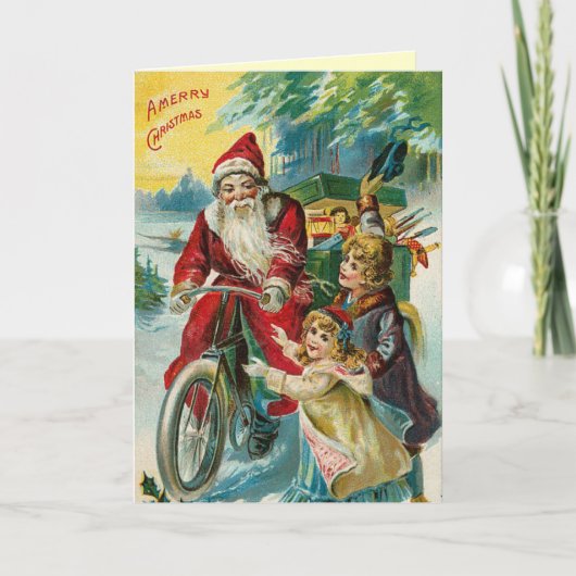Carte de Noël rétro (Devant)