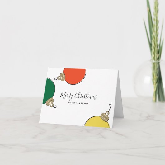 Carte de Noël rétro (Devant)