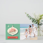 Carte de Noël rétro (Debout devant)