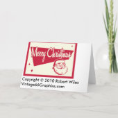 Carte de Noël rétro (Dos)