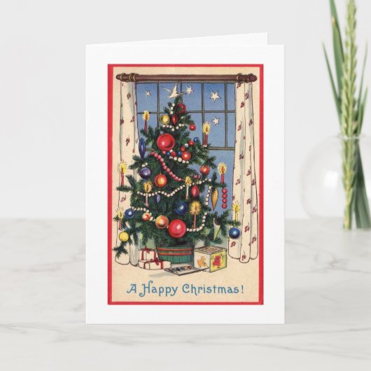 Carte de Noël rétro (Devant)