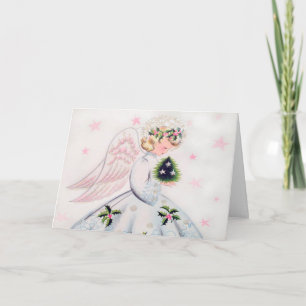 Carte de Noël Retro Angel