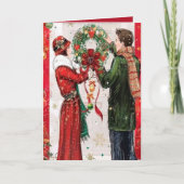 Carte de Noël rétro art déco (Devant)