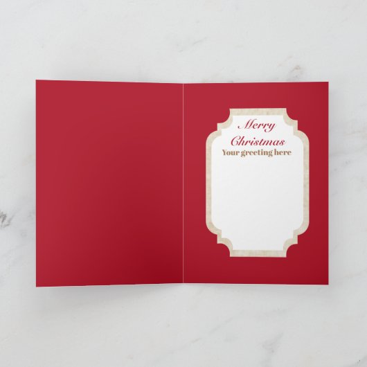 Carte de Noël rétro art déco (Intérieur)