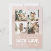 carte de Noël rétro boho carte de vœux festive ann (Dos)