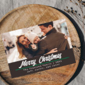 Carte de Noël Retro Brown | horizontal