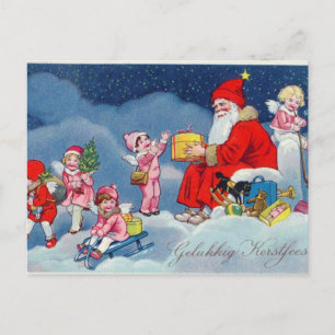 Carte de Noël rétro : Design classique pour la nos