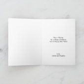 Carte de Noël Retro - Flamant rose rose (Intérieur)