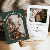 Carte de Noël Retro Foil | Carte Merry Vibes uniqu