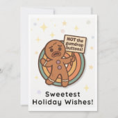 Carte de Noël rétro Gingy – Jolies salutations de (Devant)