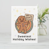 Carte de Noël rétro Gingy – Jolies salutations de (Debout devant)