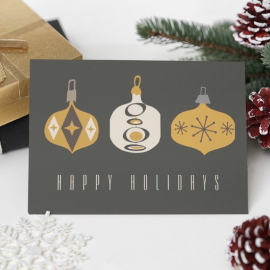 Carte de Noël Retro Orament