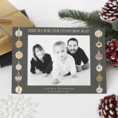 Carte de Noël Retro Orament