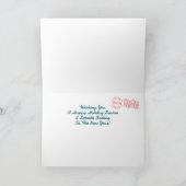 Carte de Noël Rétro Parade de bateau (Intérieur)