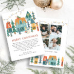 Carte de Noël Retro Photo<br><div class="desc">Découvrez l'esprit des vacances avec notre Retro Photo Christmas Holiday Card! Avec des illustrations vintages chic de maisons d'hiver et de charmants bonhommes de neige, notre sélection personnalisable va au-delà des cartes. Faites votre choix parmi les invitations de fêtes de fin d'année, les cartes postales photo et les annonces de...</div>