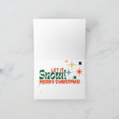 Carte de Noël Retro Ski (Intérieur)