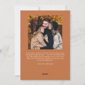 Carte de Noël Retro Terracotta (Dos)