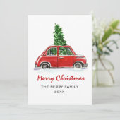 Carte de Noël Retro Truck (Debout devant)