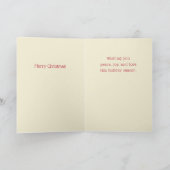 Carte de Noël rime de vacances (Intérieur)