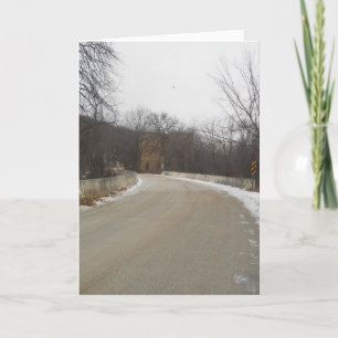 Carte de Noël "Road to Oxford Mill Ruins"