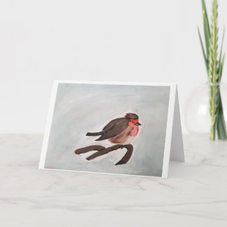 Carte de Noël Robin