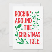 Carte de Noël Rockin' Around The Christmas Tree Xm (Devant)