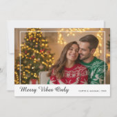 Carte de Noël romantique aux vibrations joyeuses (Devant)