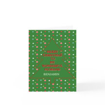 Carte de Noël romantique Joyeux pour Mari