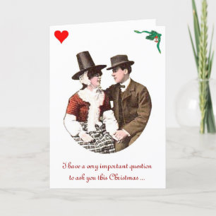 Carte de Noël romantique Whimsicle