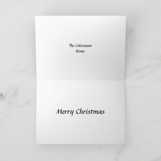 Carte de Noël - Rome, Le Colisée (Intérieur)
