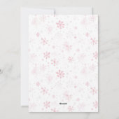 Carte de Noël rose Little Kitten (Dos)