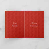 Carte de Noël rouge (Intérieur)