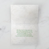 Carte de Noël rouge Celtic Knot Triskelion (Intérieur)